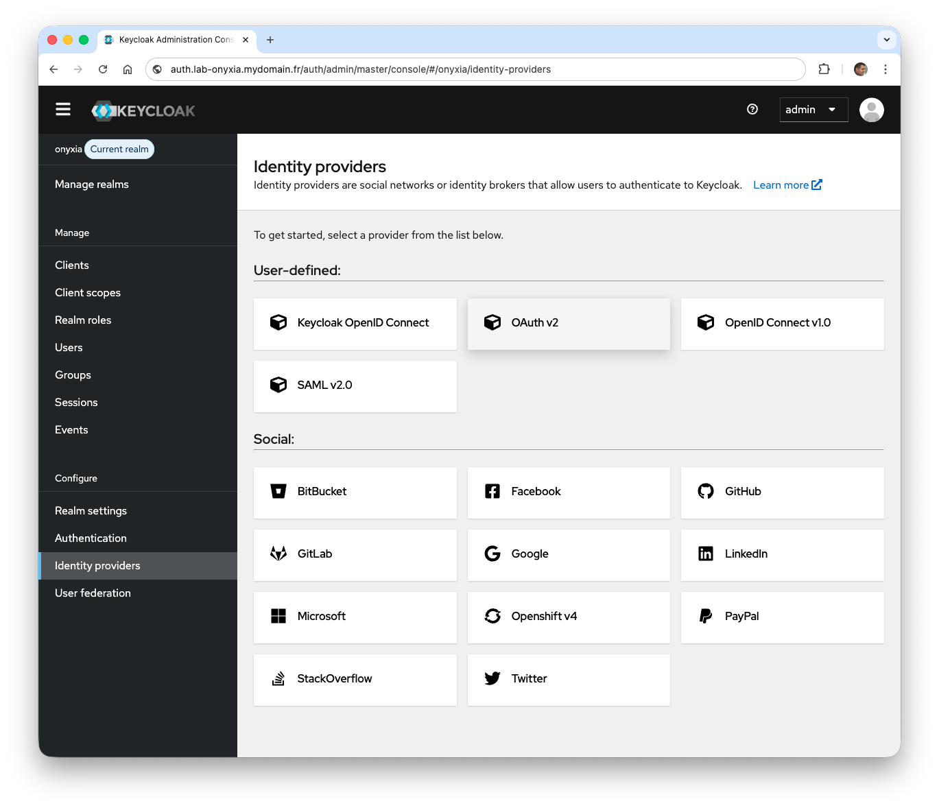Ajouter un fournisseur OIDC